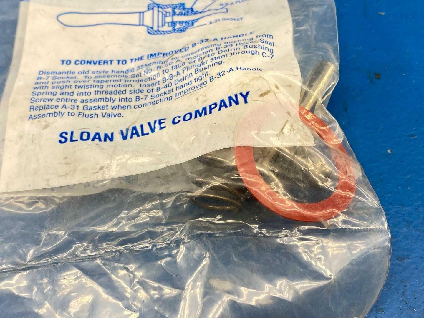 Sloan B-50-A Handle Repair Kit, Compatible with B-32-A Handle Assembly (1 Kit)