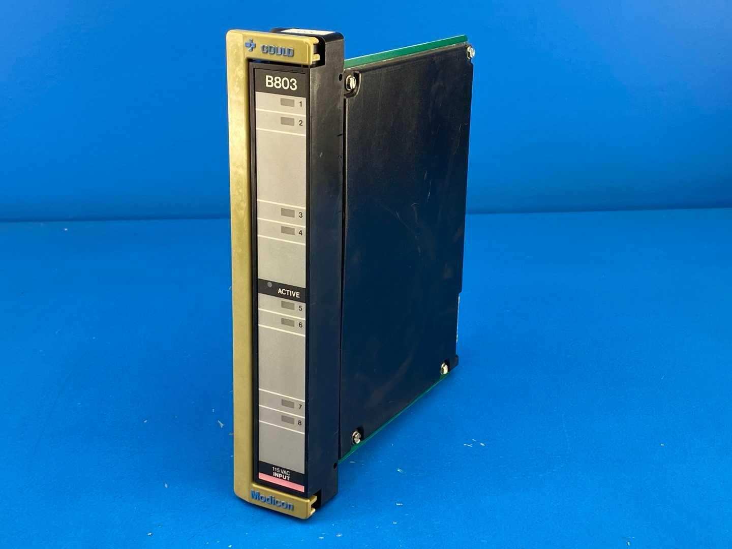 Gould B803 Modicon PLC, 8 Digital Inputs, 8 Relay Outputs Input Module 115V