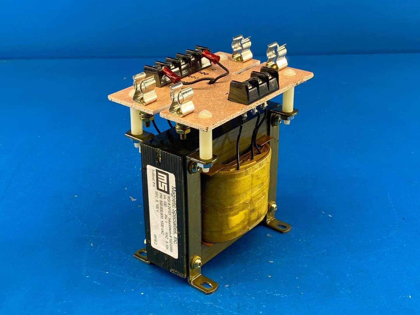 500-1000V to 5/100V 100 VA Plate Transformer Magnetic Specialties MSI 24101 Inductotherm 162-0300