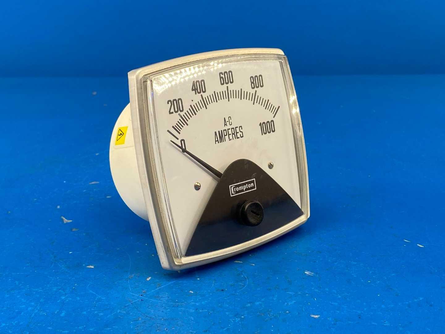 Crompton 016-02AA-LSSSS A-C Amperes, Measurement Device, Electrical Current Measurement