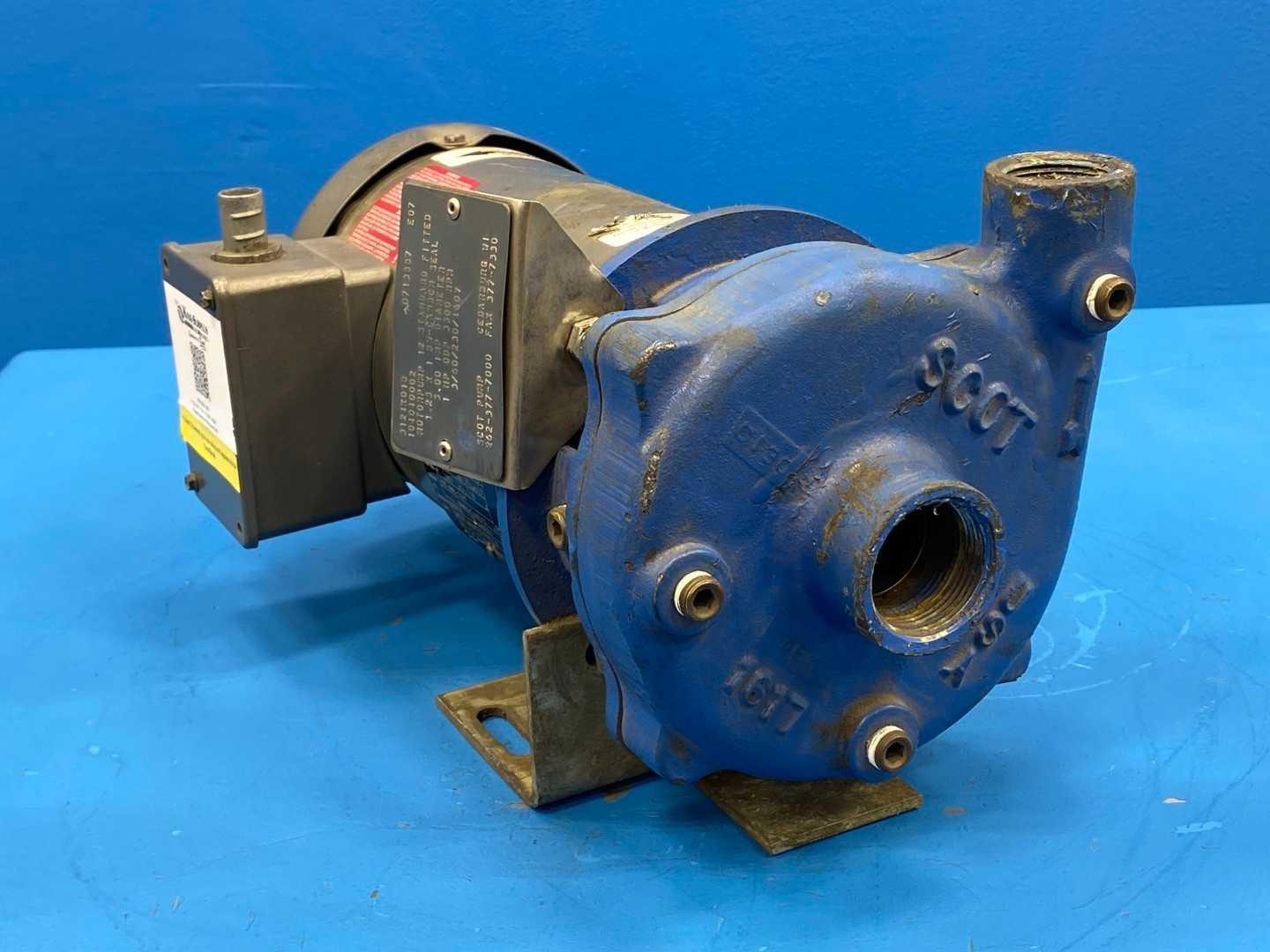 Scot Pump 3124K013 3124K018 w/ Baldor 34F038X888 Motor | 5 HP | 3450-3500 RPM | 208-230/460V | ODP | 1.25x1" BN-CARBCM Seal