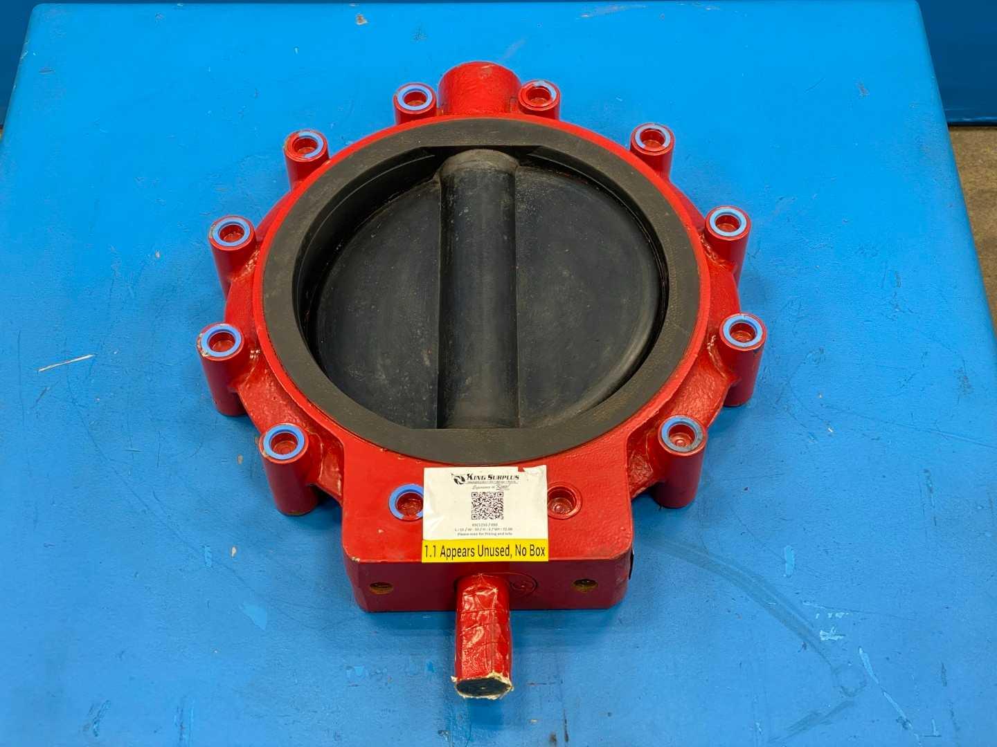 Media Valve Company C30 / 3100-403-130 Butterfly , 10" WCB, 150 CWP Carbon Steel Body and Disc Chlorinated Polyethylene Liner