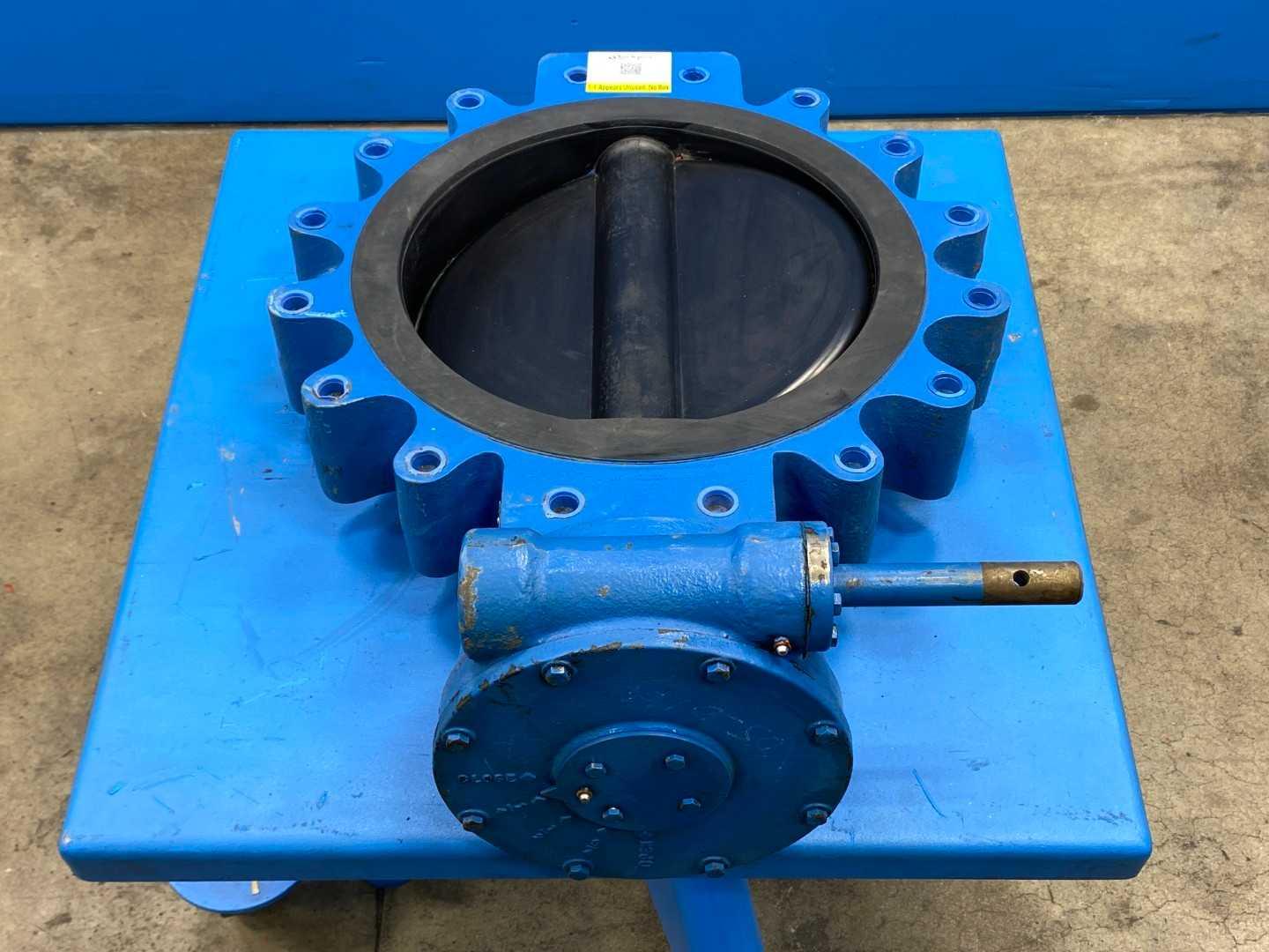 Media Valve Company C10 / 1160-403-132 16" WCB 1500# CS-CS-OPE Butterfly with Manual Gear Operator | Unused Surplus