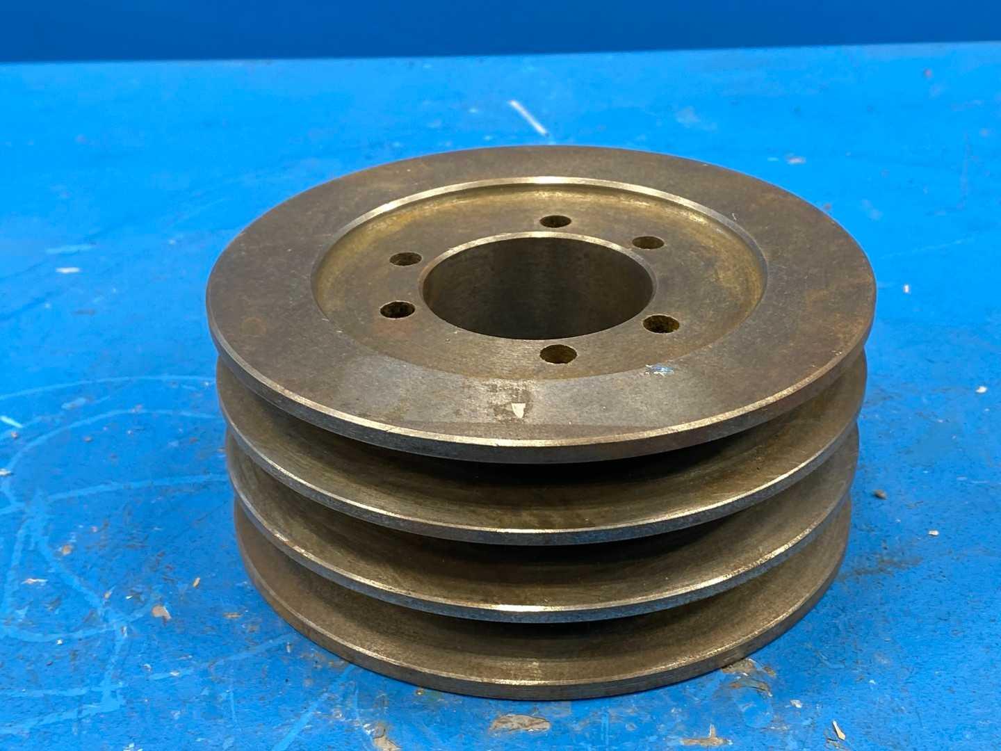 Dodge 3A 5.2 B5.6 SD 3 A5.2 Type A1 Sheave, 7/16 to 2 in Taper-Lock Bore, 5.95 in OD, 3 Grooves, 5.58 in (A)/5.96 in (B) Dia Pitch