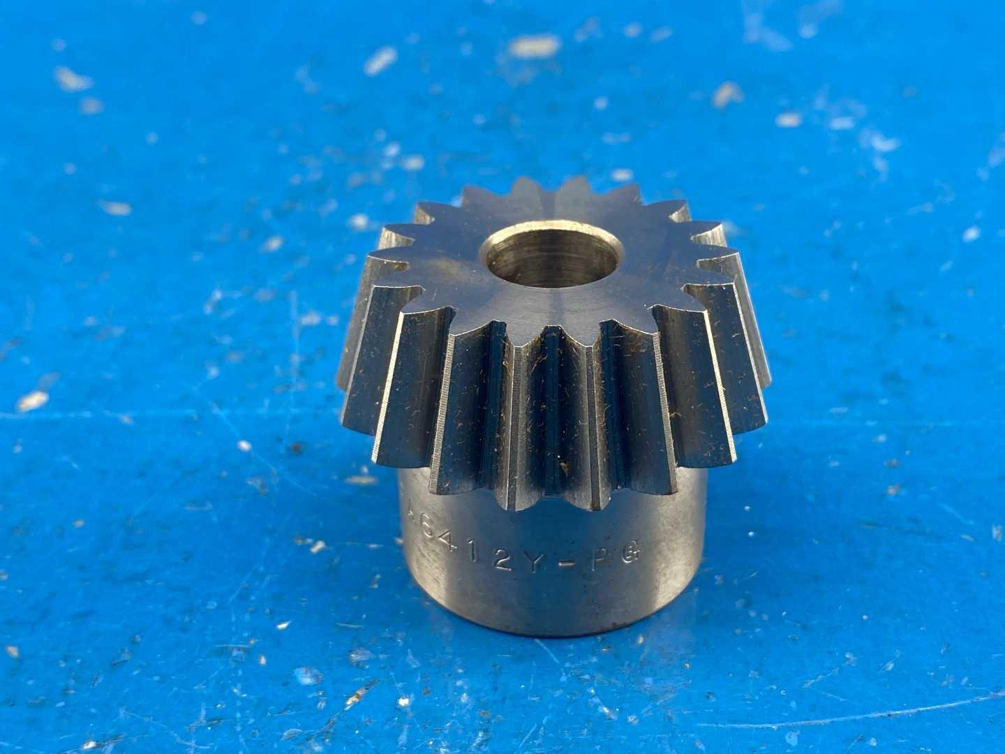 Boston Gear PA6412Y-P Bevel Pinion Gear, 12DP, 20 PA, 4:1 Ratio, 18 Teeth, 1/2" Bore, Steel