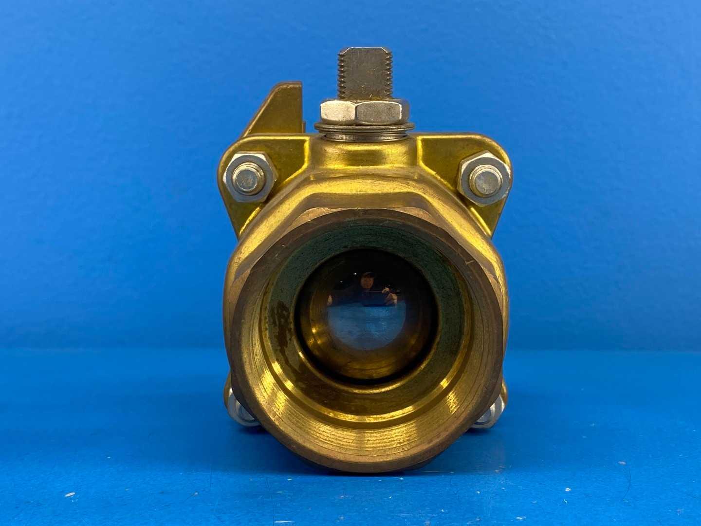 Jamesbury 2-211136TTC0 2-21 1136TTC0 2" Brass Clincher Ball Valve 400 CWP (No Handle)