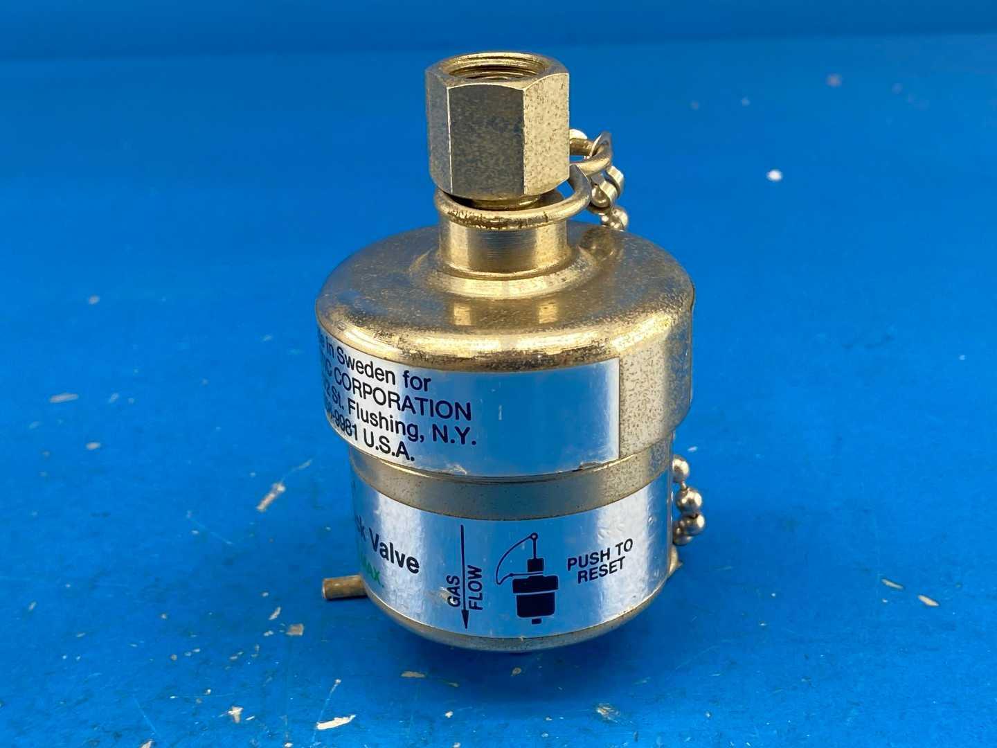 Eutectic Castolin EF62005 XUPER Tri-Safe Flash Arrestor and Check Valve for Oxygen 115 PSI MAX