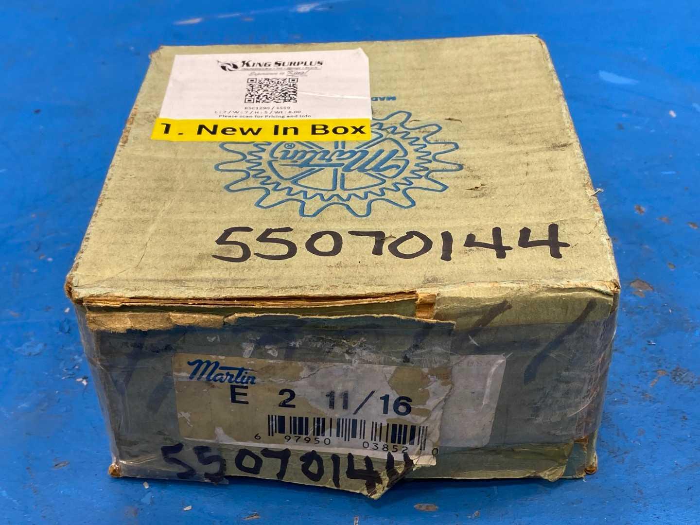 Martin Sprocket & Gear E 2-11/16 Quick Disconnect E Bushing, /16 in Bore, 6.0000 in Flg OD, 2.7500 in LTB, Cast Iron Material
