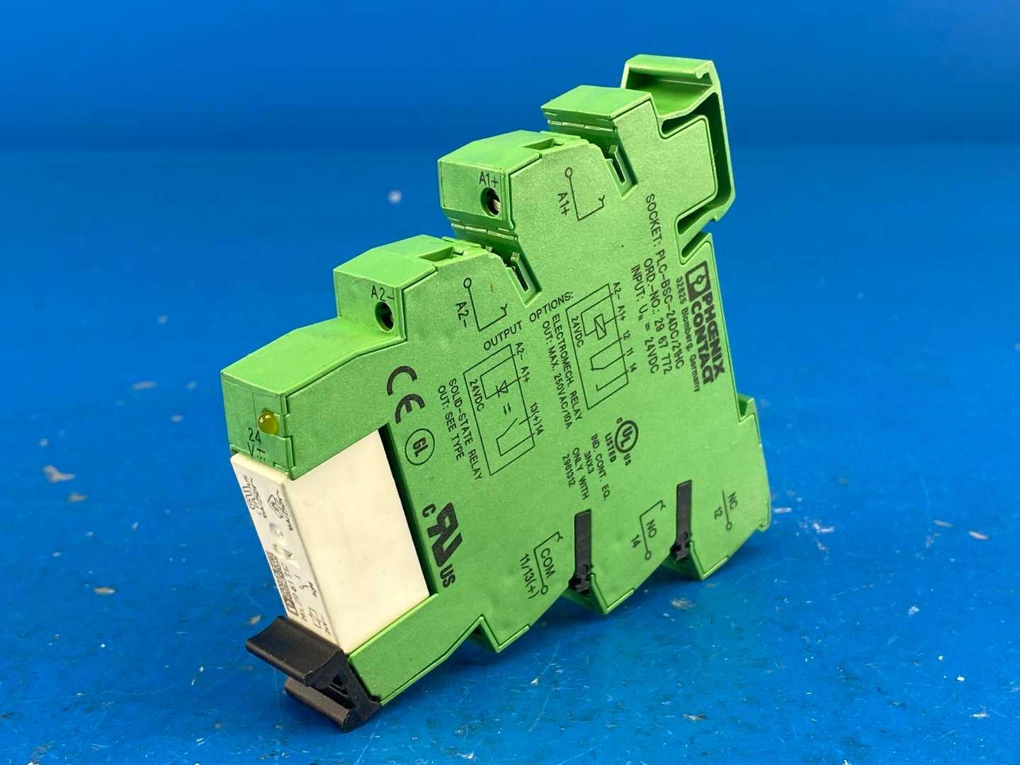 Phoenix Contact PLC-BSC-24DC/21HC (2967772) Relay Socket DIN RAIL
