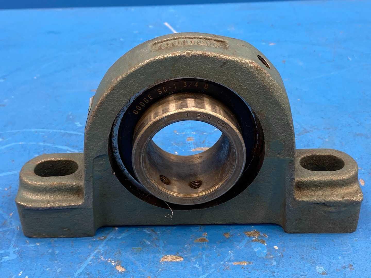 Dodge SC-1 3/4B Pillow Block Bearing, 1-3/4" Bore, 2-Bolt Cast Iron Housing
