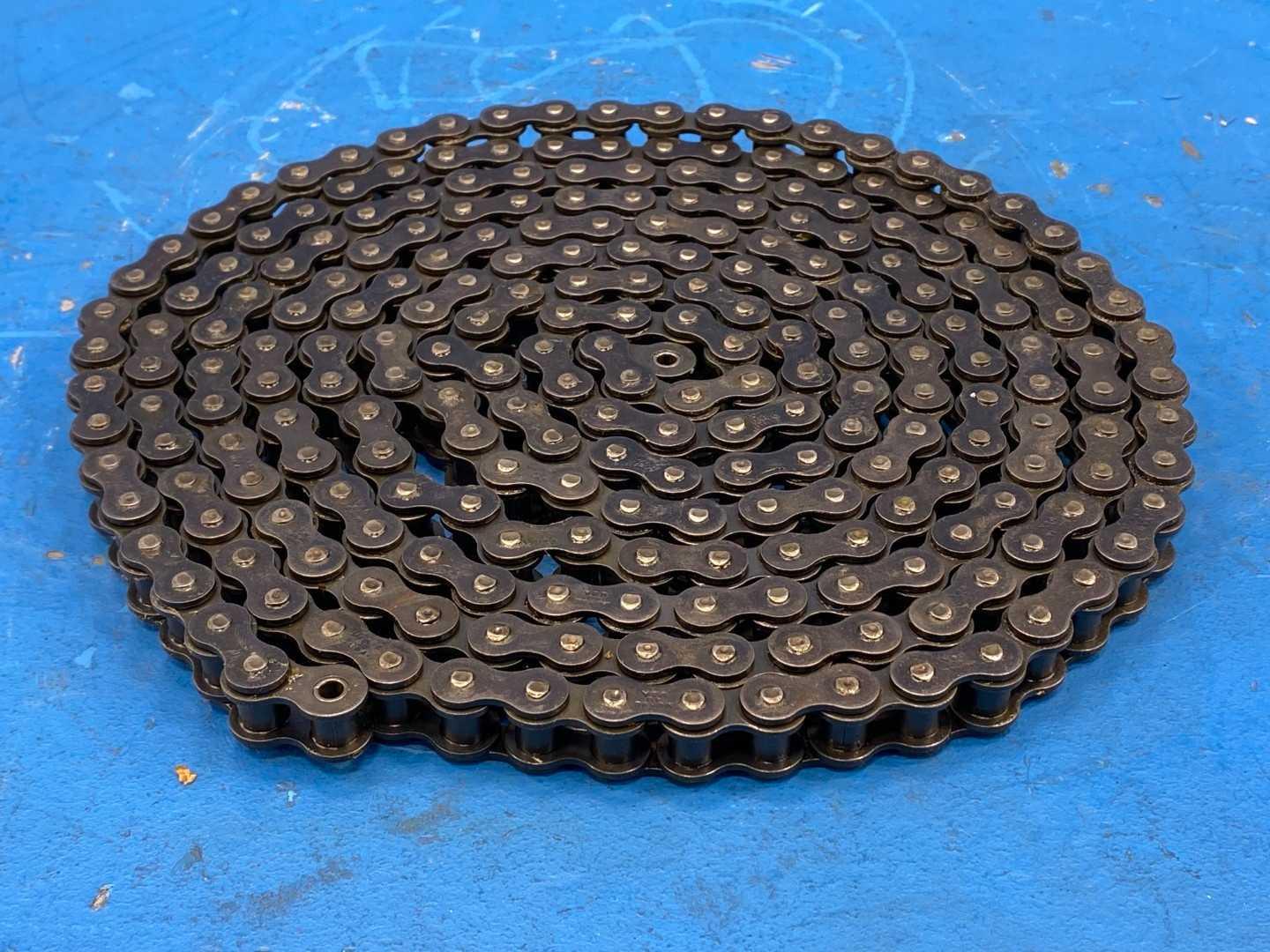 Morse 40R 10FT 127714 Roller Chain #40 / 1/2 in Pitch, Riveted, 1 Strand, Carbon Steel Material, 10 ft Length