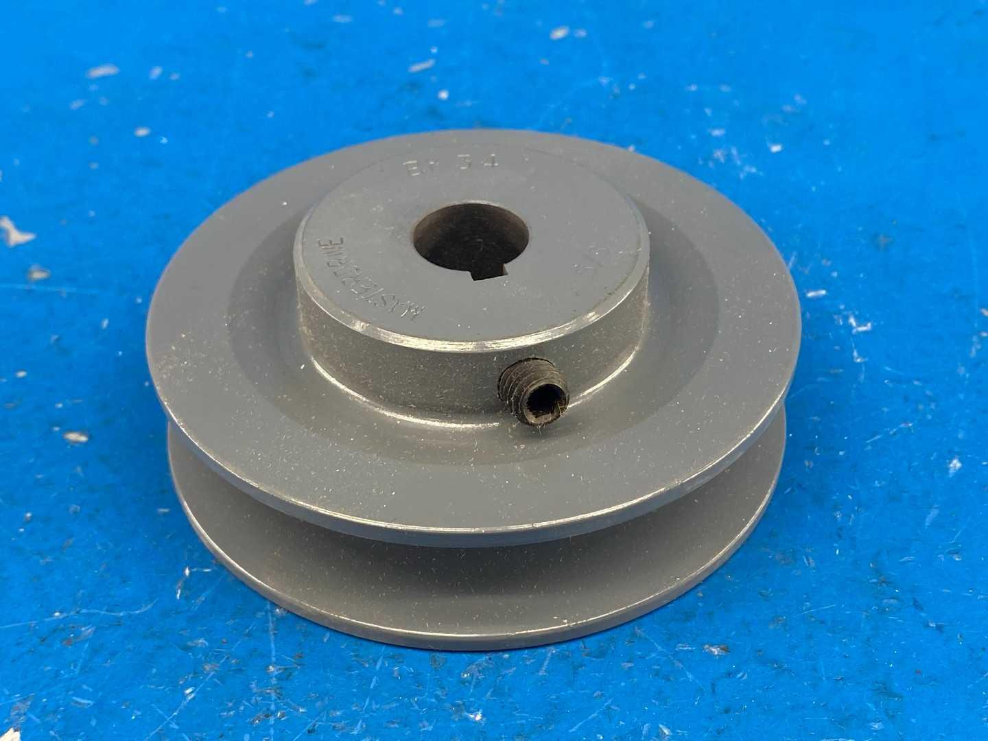 MasterDrive BK34-5/8 Cast Iron Light Duty V-Belt Pulley Sheave, 1-Groove, 5/8" Bore, 3.55" OD