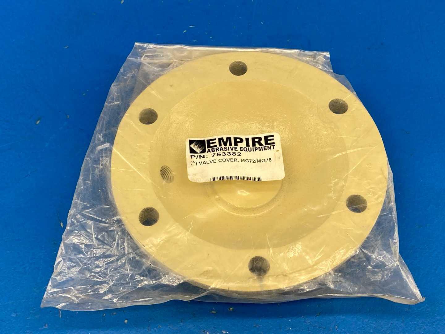 Empire Abrasive Equipment 753382 Valve Cover for MG72/MG78 Exhaust Valves