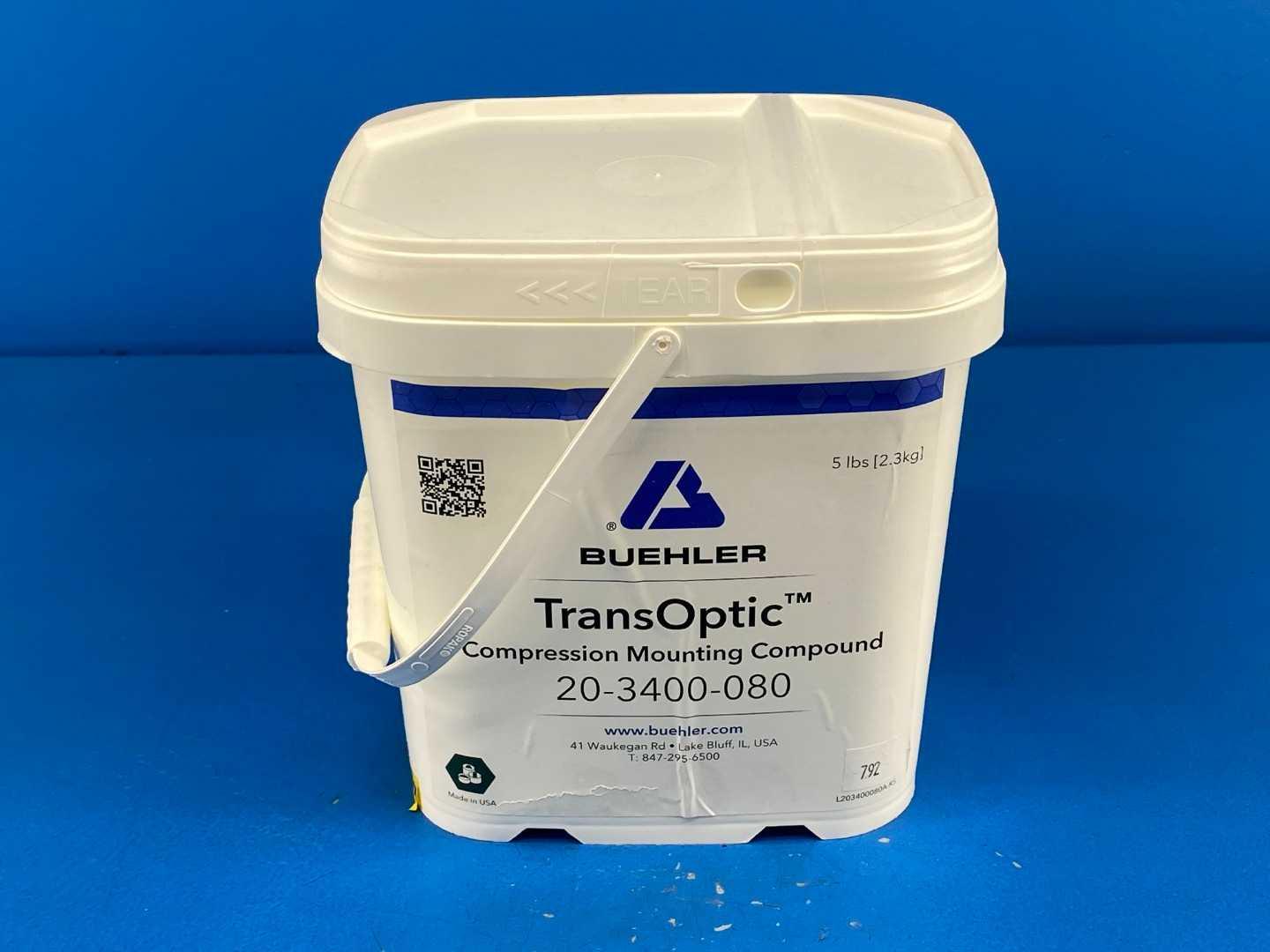 Buehler 20-3400-080 TransOptic Compression Mounting Compound, 5 lb (2.3 kg)