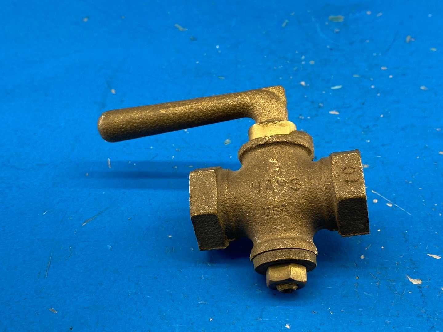 Hays 7400 Series Lever-Handle Gas Cock Valve, 1/4 in FNPT, Brass