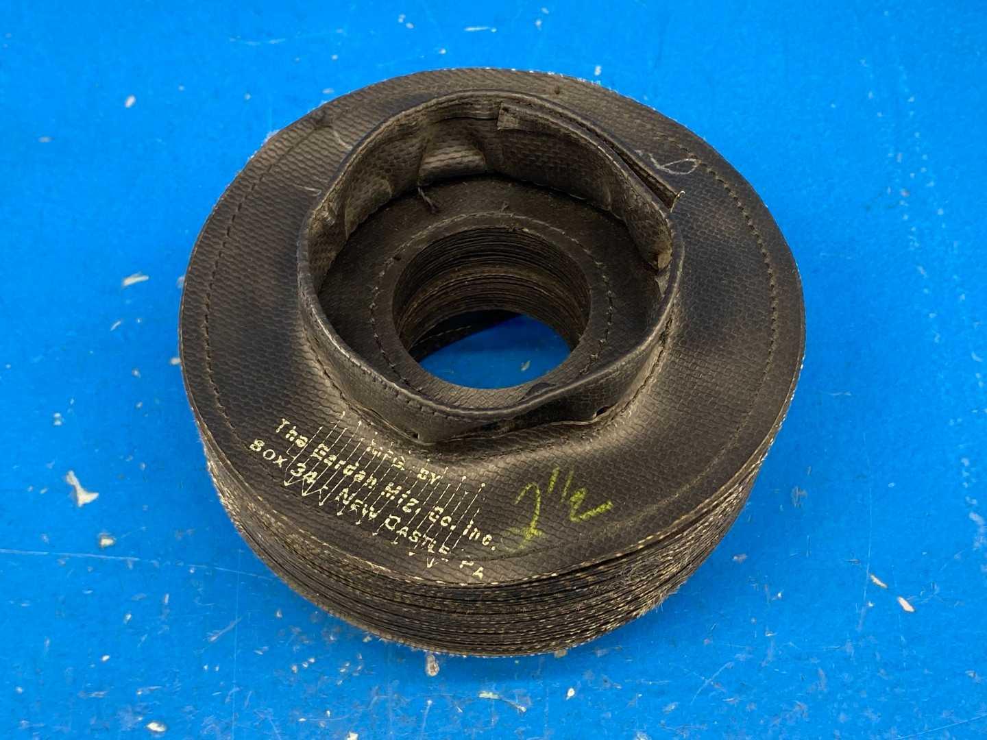Gardan Mfg. Pleated Fabric Bellows Seal Boot, Marked 2-1/2"