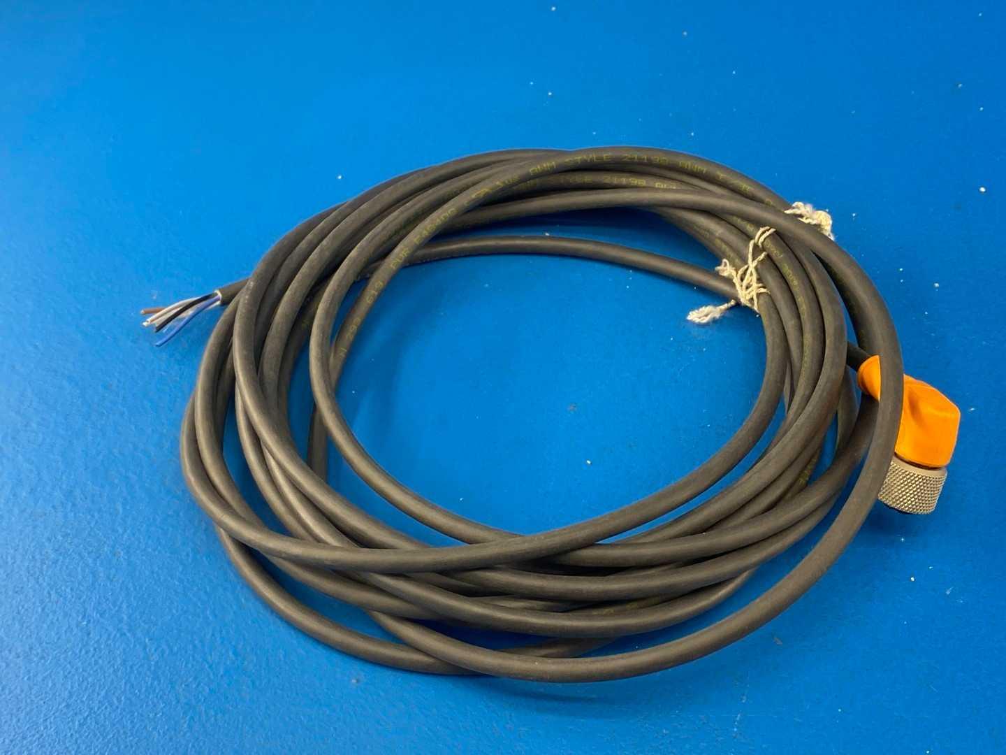 ifm E10964 M12, 5-pin, Right-Angle Female Cordset, PUR, 5 m