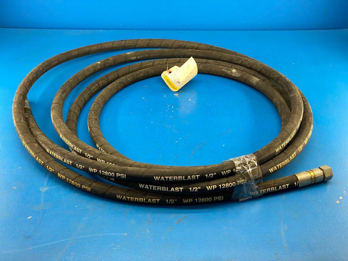 Waterblast 1/2 WP 1/2" WP 12800 PSI Very High-Pressure Water Blast Hose 25FT