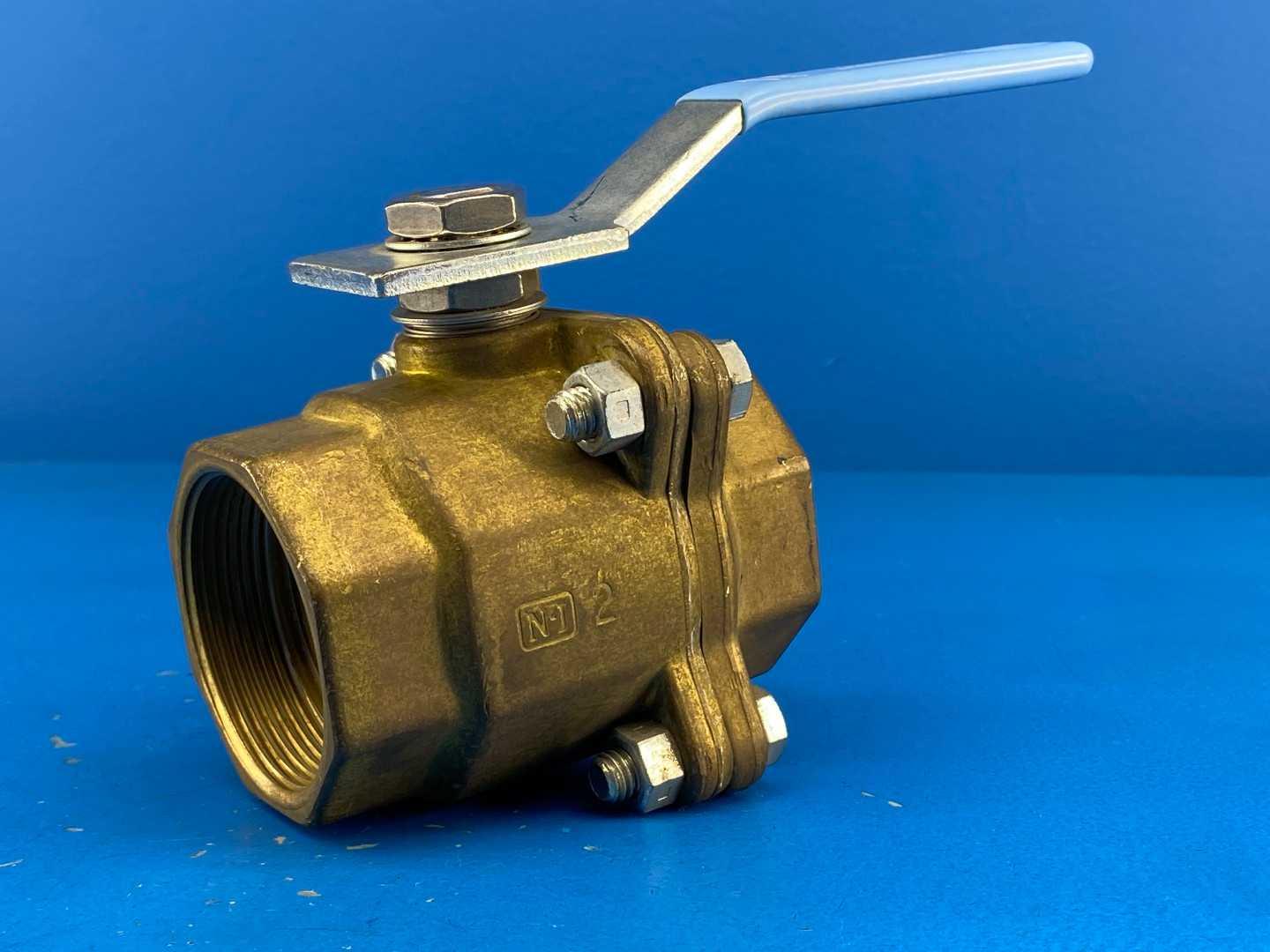 Jamesbury 2-211136TTC0 2" Brass Clincher Ball Valve 400 CWP