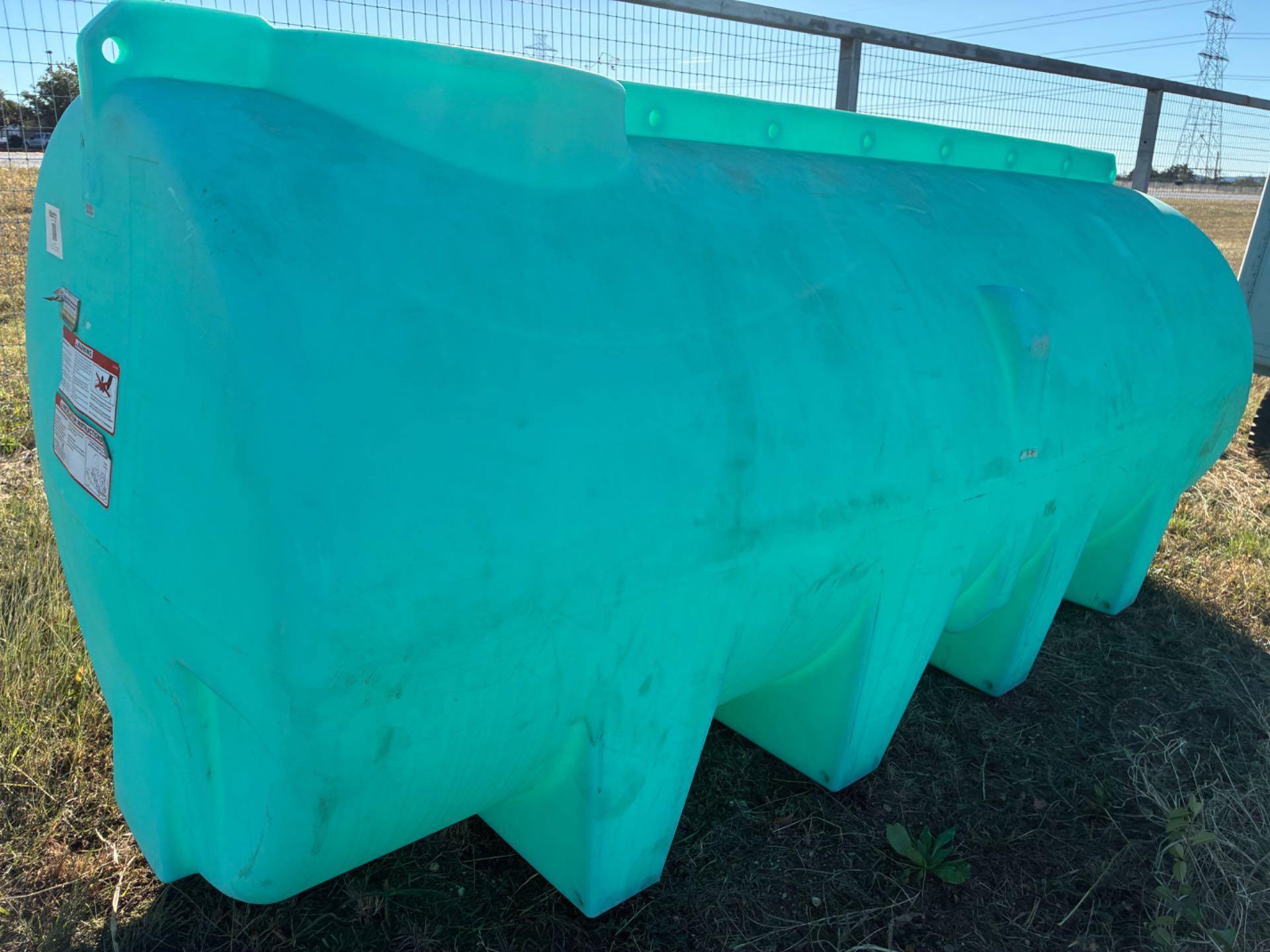 1,010 Gallon Horizontal Leg Tank - Storage Tank - Green