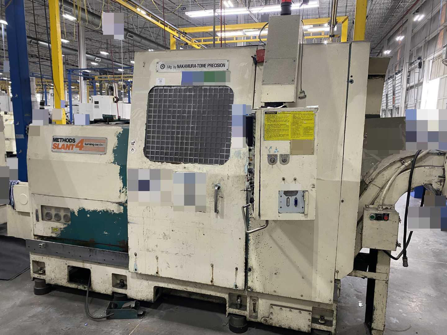 Nakamura-Tome Slant-4B CNC Horizontal Turning Center (HTC), Fanuc Panel, 12" Chuck, 33.86" Swing Over Bed, 20.47" Swing Over Saddle, 18.31" Turning Diameter PARTS UNIT