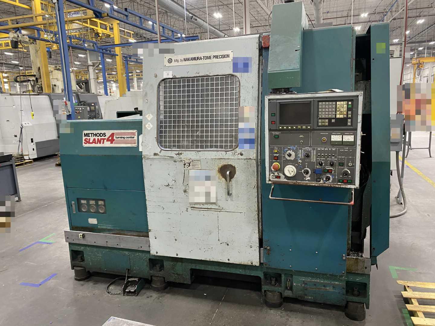 Nakamura-Tome Slant-4B CNC Horizontal Turning Center (HTC), Fanuc Panel, 12" Chuck, 33.86" Swing Over Bed, 20.47" Swing Over Saddle, 18.31" Turning Diameter PARTS UNIT
