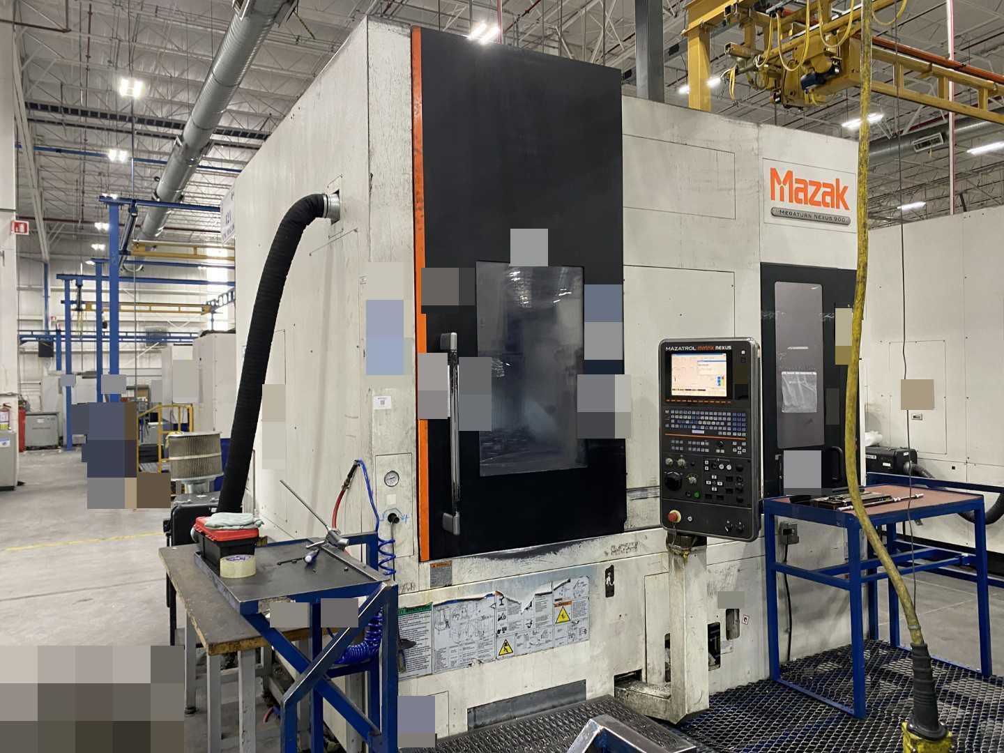 Mazak Megaturn Nexus 900 CNC Vertical Turning Center Mazatrol Matrix Nexus, 26,469 Hours, 2012, 36" Chuck, 39.37" Swing, 36.22" Turn Dia, 31.50" Turn Height, 12-Station Turret