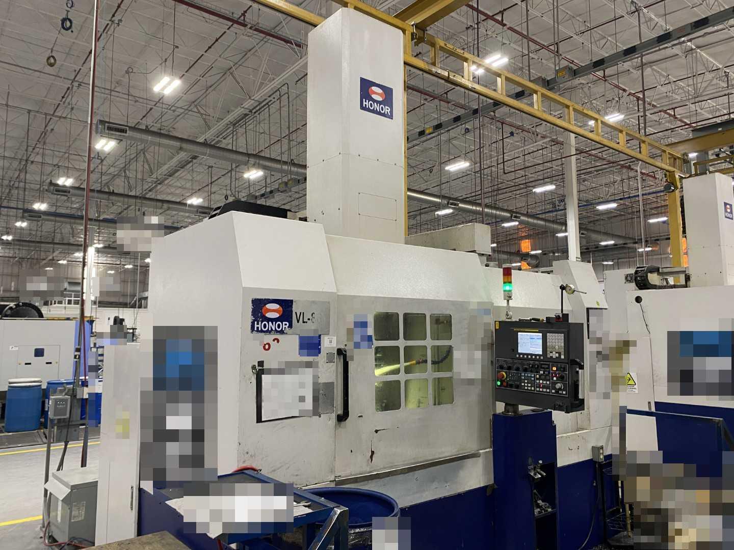 Honor Seiki VL-86C CNC Vertical Turning Center Fanuc 0i-TF, 17,170 Hours, 2016, 32" Table, 37.4" Swing, 37.4" Turn Dia, 25.5" Turn Height, 12-Station Turret, 70 kVA