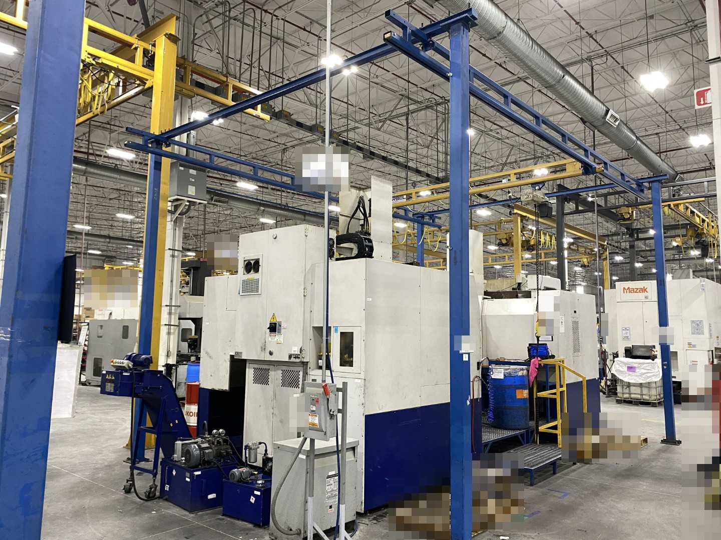 Gorbel Freestanding Workstation Bridge 1000 Lbs. Max Capacity 17' x 23' x 13' TS w/ Coffing JLC10163LCX 1/2Ton Hoist. 460V, 3-Phase, 1/2 HP