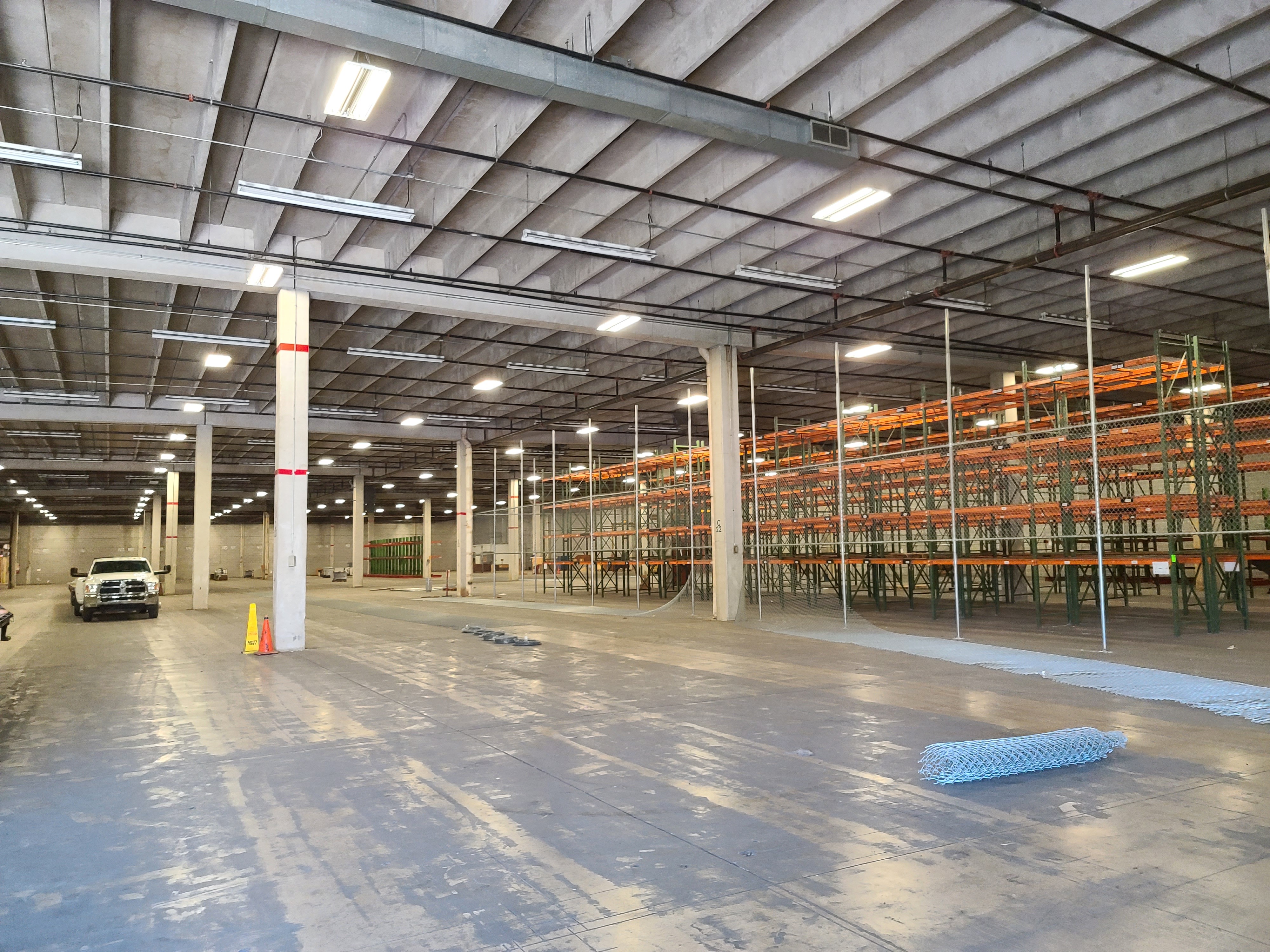 Full pallet-racking buyout, government facility