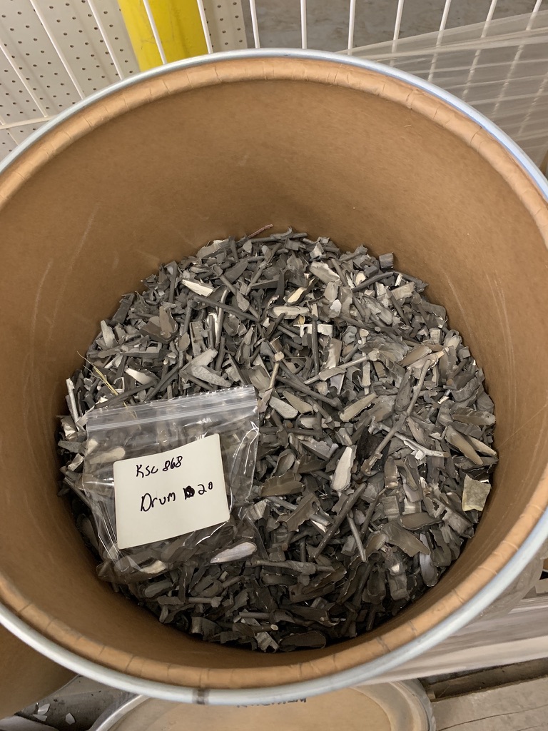Titanium & alloy solids, drummed