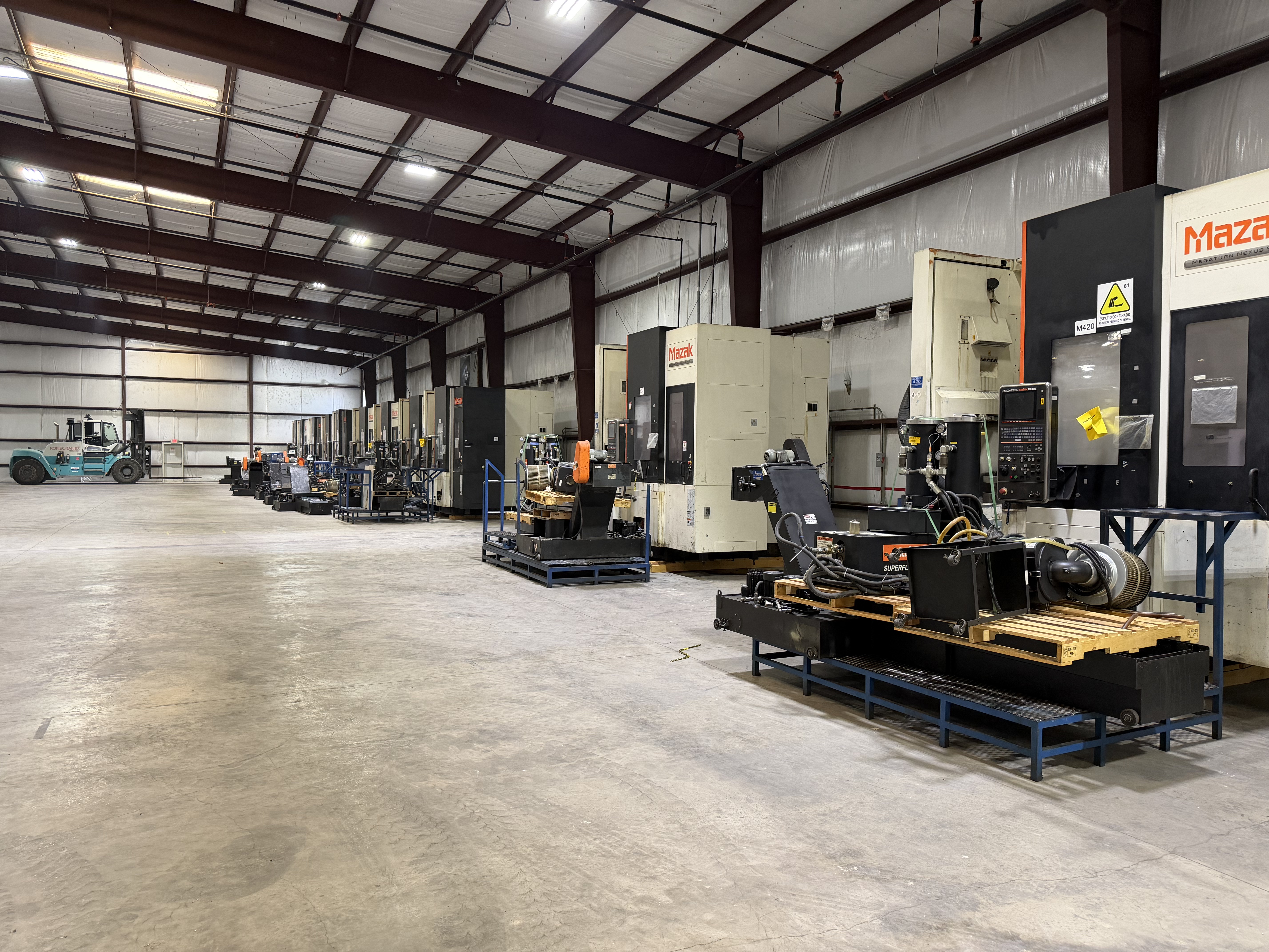 Mazak verticals, bonded & staged