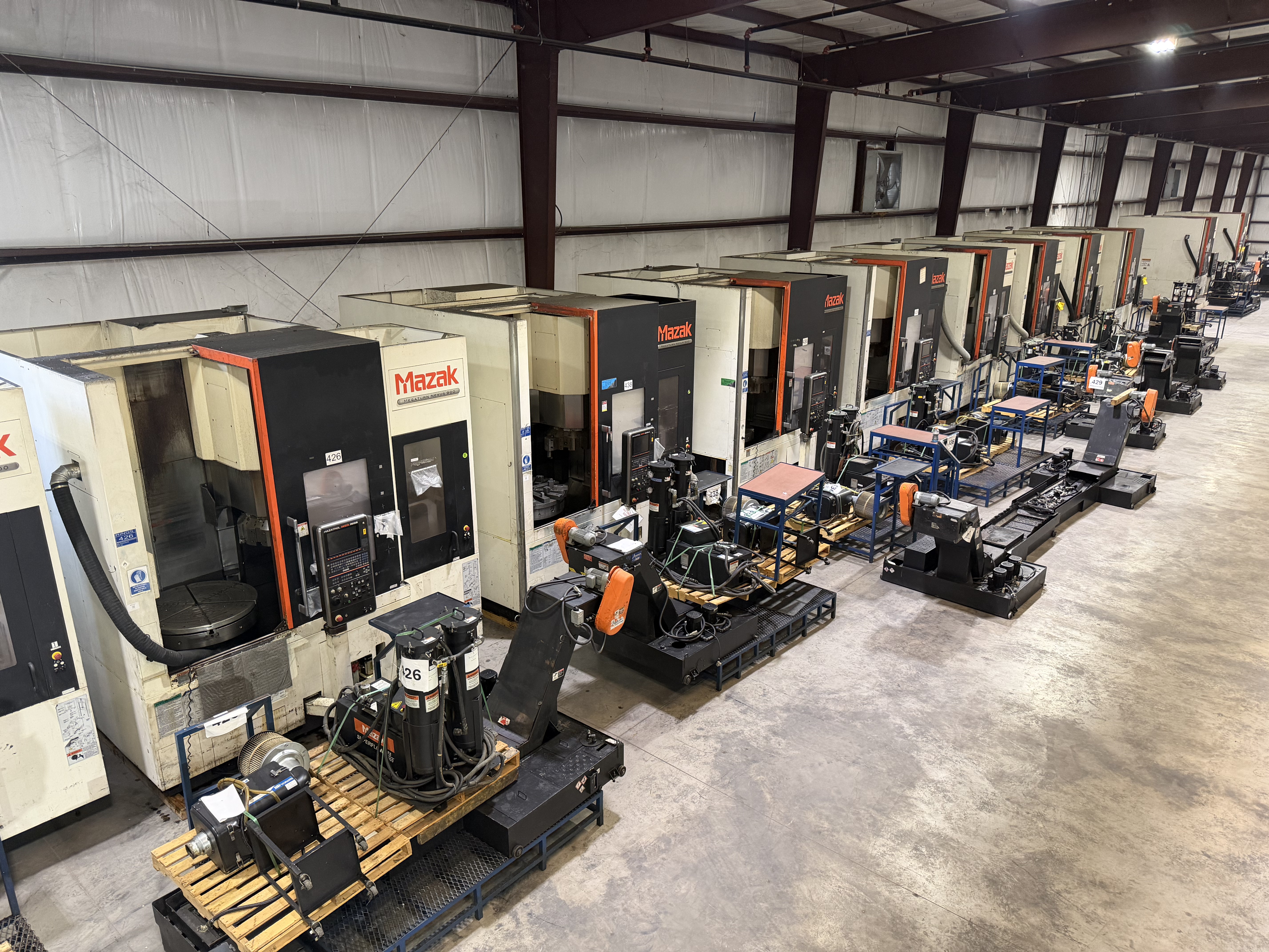 Wide-bay machine inventory